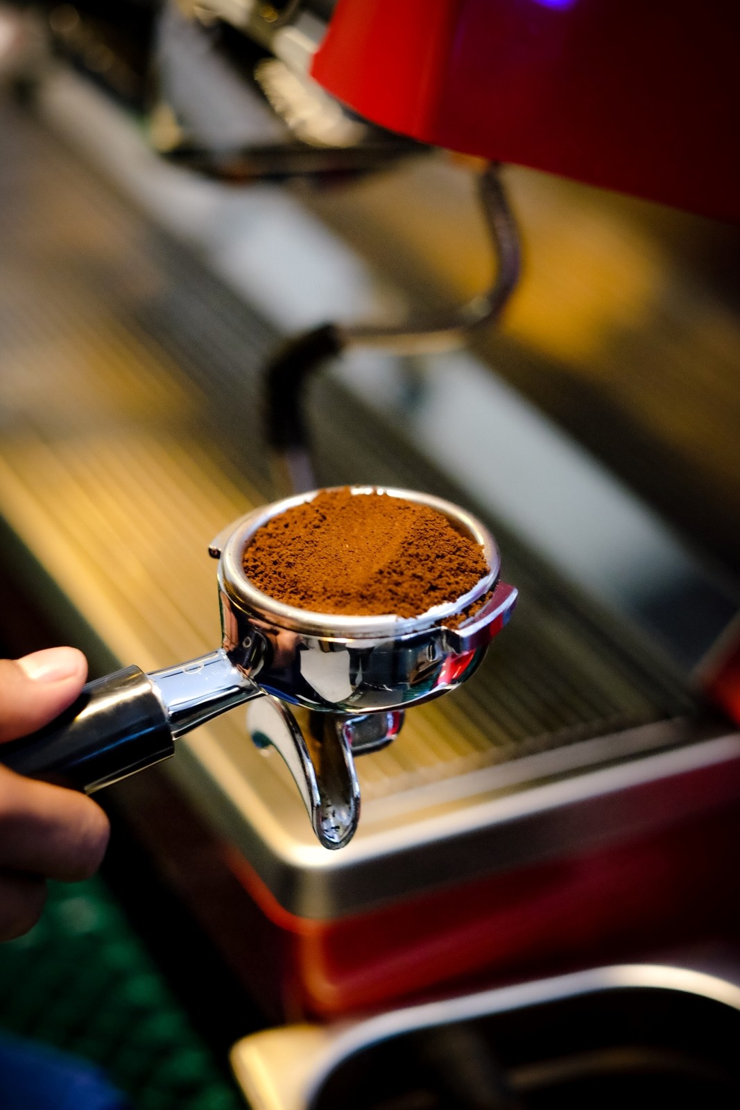 Αλεσμένος καφές σε θήκη για μηχανή του καφέ