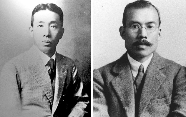 Ο Shinjiro Torii και ο Masataka Taketsuru δημιουργοί του Ιαπωνικού ουίσκι
